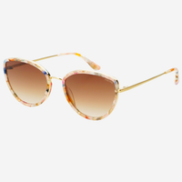 FREYRS Eyewear - Luna Acetate Womens Cat Eye Sunglasses : Rose Tortoise