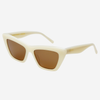 FREYRS Eyewear - Siena Acetate Womens Cat Eye Sunglasses: Milky White