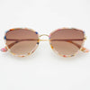 FREYRS Eyewear - Luna Acetate Womens Cat Eye Sunglasses : Rose Tortoise