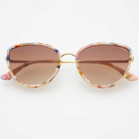 FREYRS Eyewear - Luna Acetate Womens Cat Eye Sunglasses : Rose Tortoise