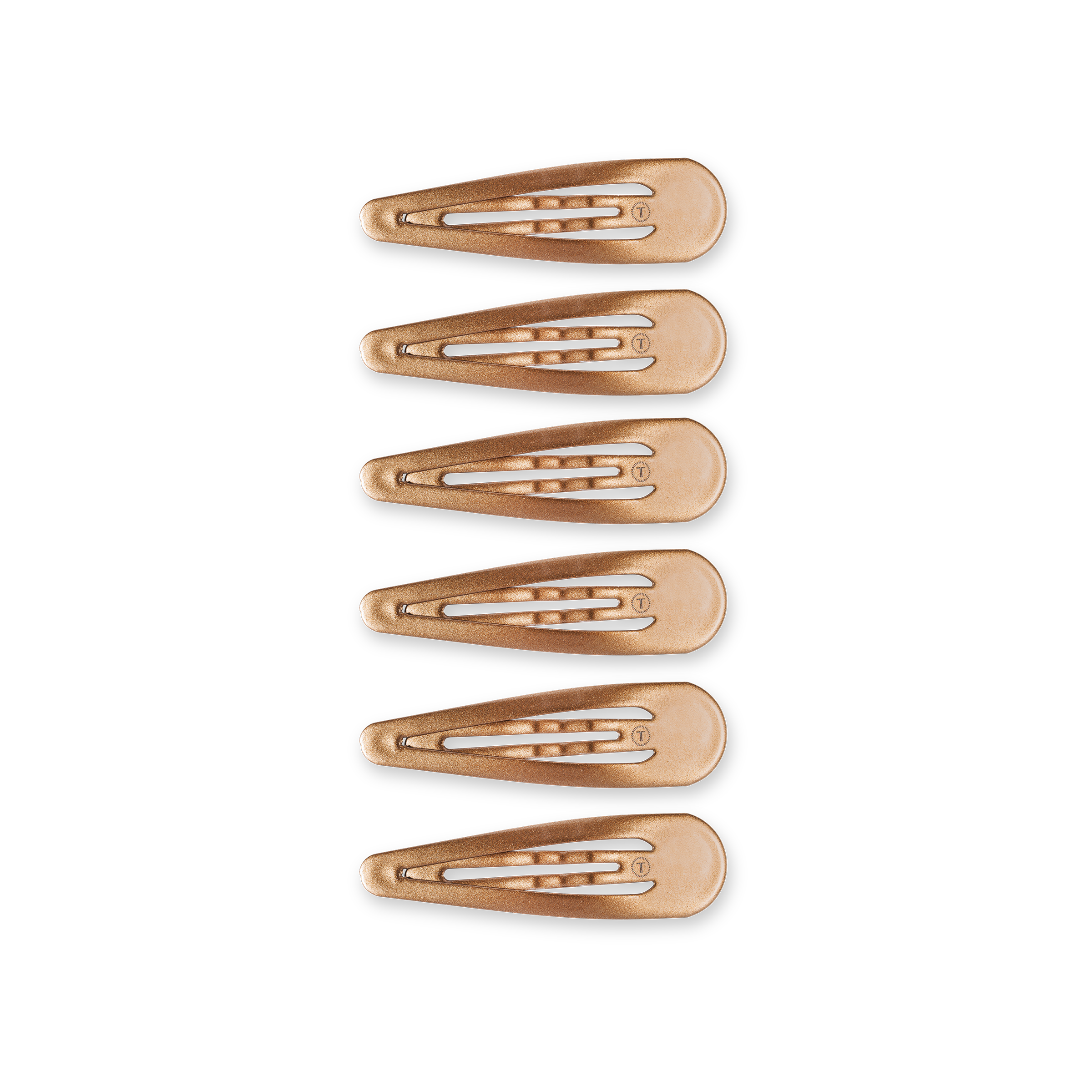 TELETIES - Snap Clip | Bronze | 6 Count
