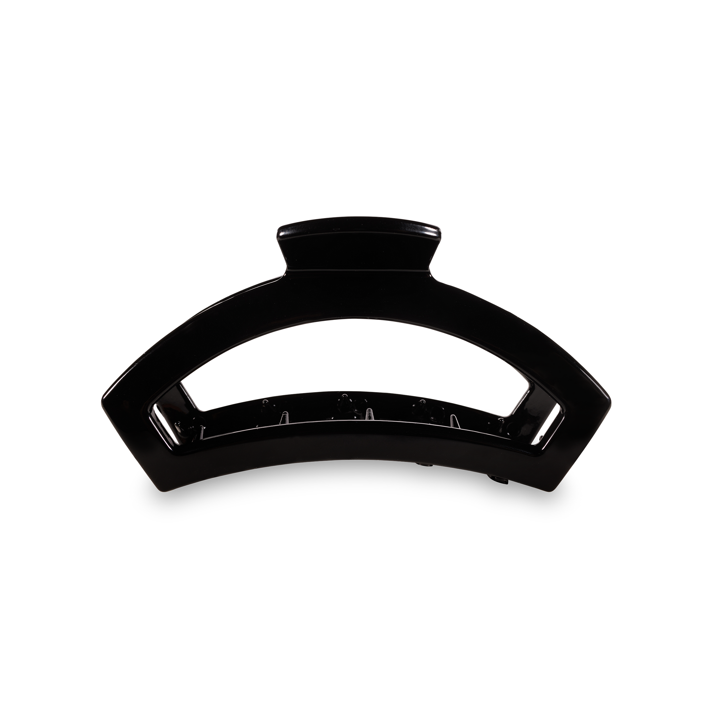 TELETIES - Open Hair Clip | Med. | Jet Black