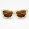 FREYRS Eyewear - Siena Acetate Womens Cat Eye Sunglasses: Milky White