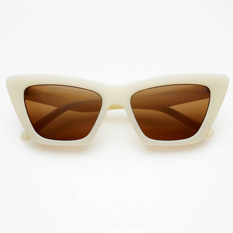 FREYRS Eyewear - Siena Acetate Womens Cat Eye Sunglasses: Milky White