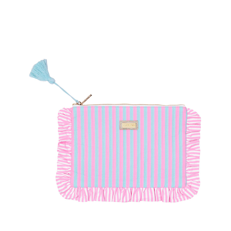 RUFFLE PENCIL POUCH