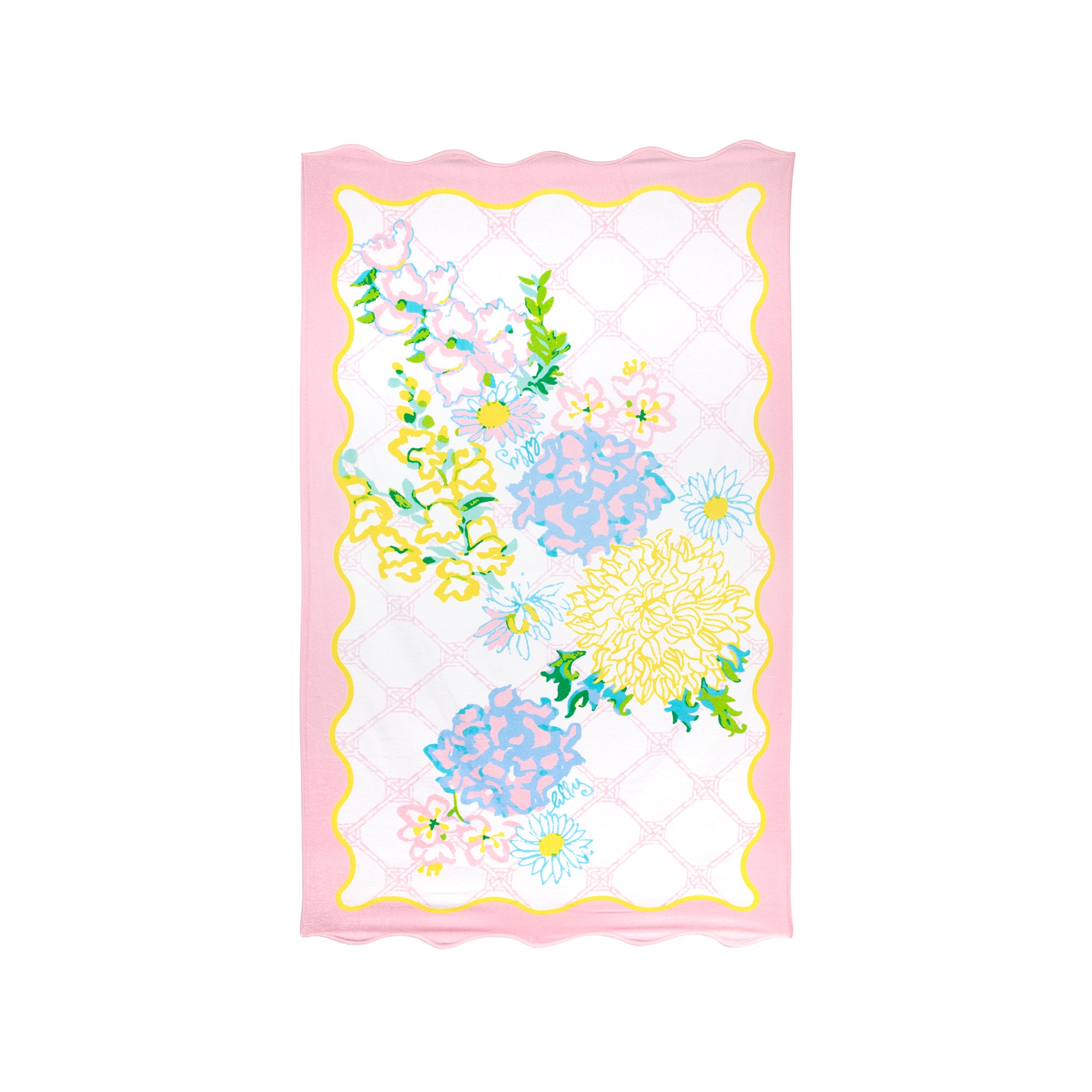 LG SCALLOP BEACH TOWEL