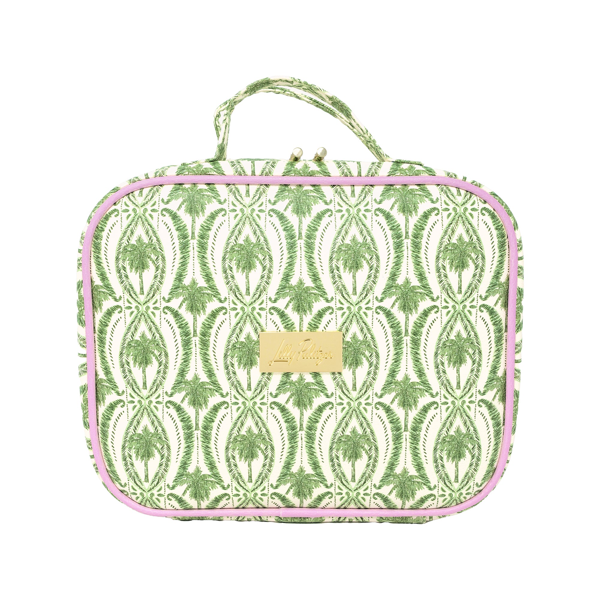 LG TOILETRY CASE TEXTURED PALM STRIPE