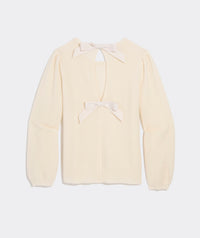 VV BOW BACK SWEATER