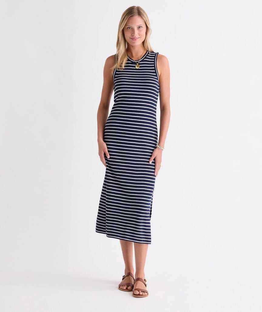 VV MAGGIE TERRY DRESS NAVY