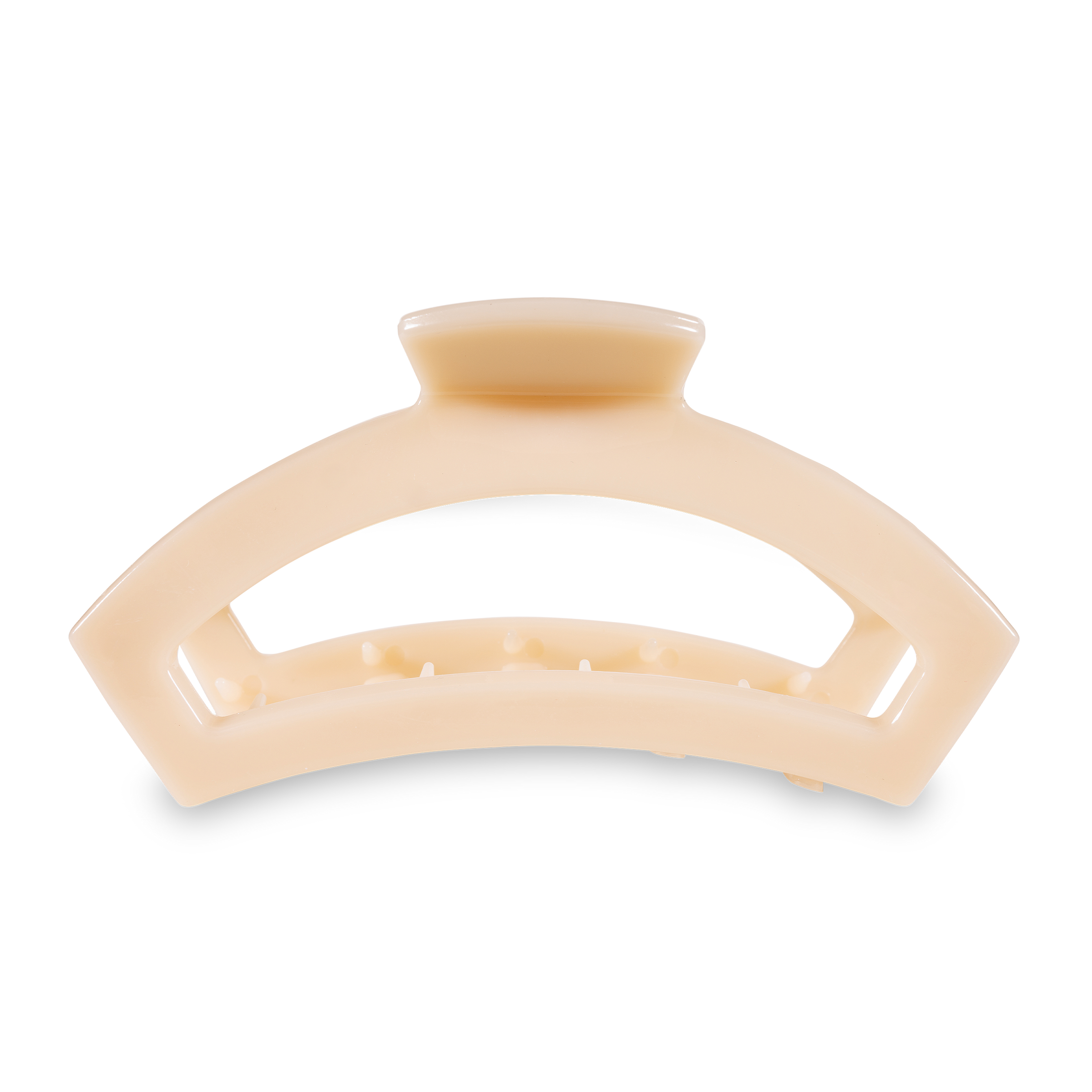 TELETIES - Open Hair Clip | Large | Almond Beige