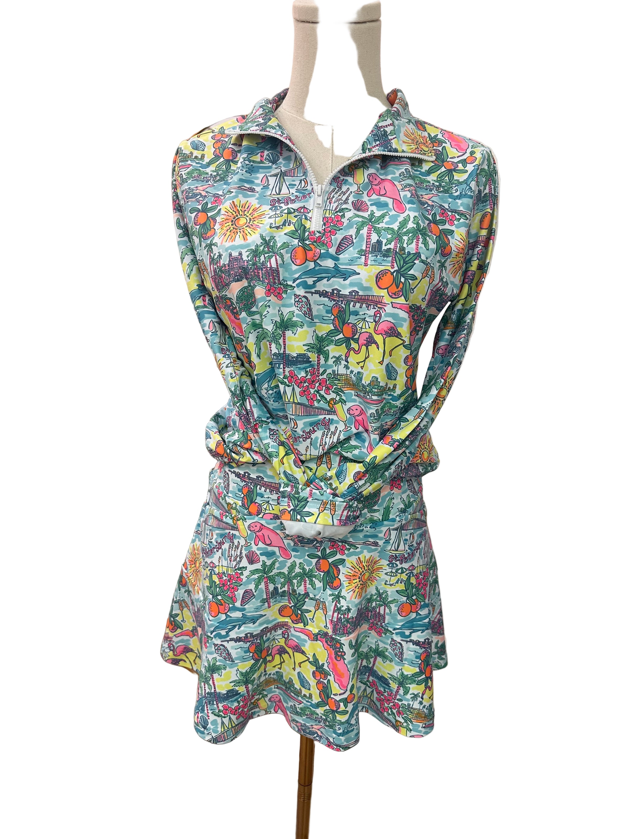 MOLLY SKORT CUSTOM ST. PETE PRINT