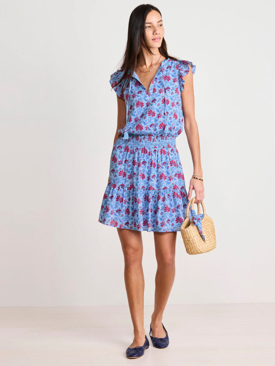 VV JULIE SMOCKED DRESS