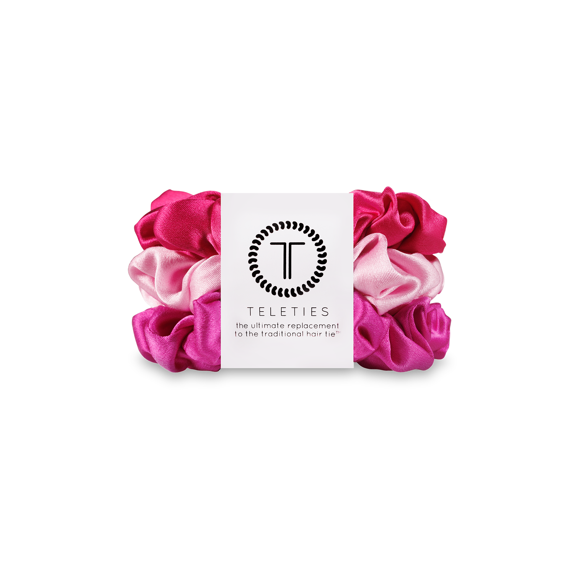 TELETIES - Silk Hair Scrunchie | Small | Rose All Day