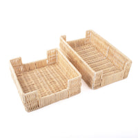 8 Oak Lane - Natural Rattan Beverage Napkin Tray