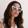 FREYRS Eyewear - Siena Acetate Womens Cat Eye Sunglasses: Milky White
