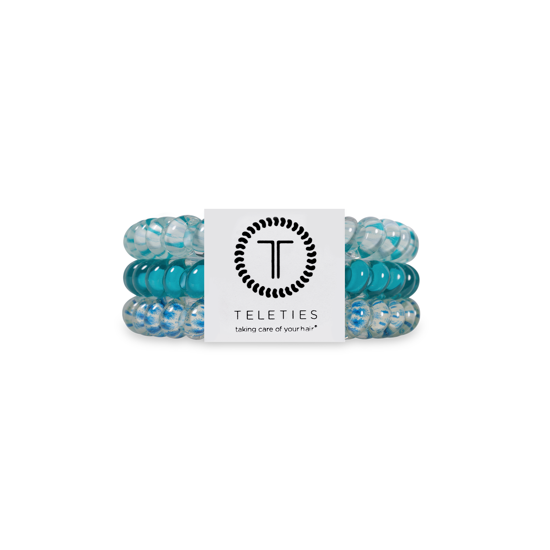 TELETIES - Spiral Hair Coils | Small | Soft Surf