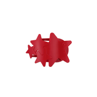 TELETIES - Flat Hair Clip | Small | Red Shooting Star