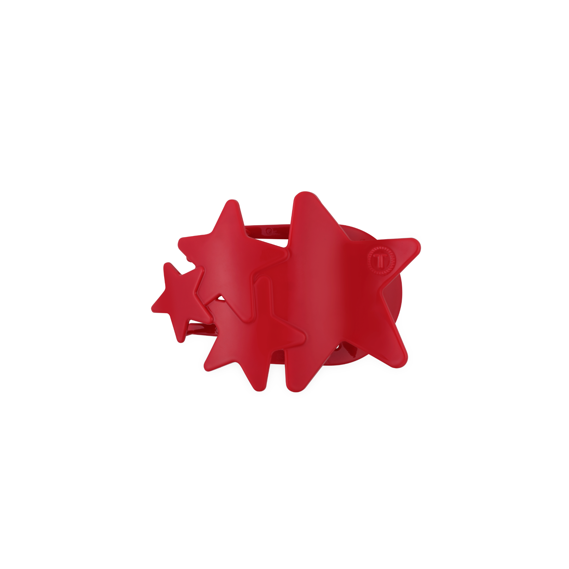 TELETIES - Flat Hair Clip | Small | Red Shooting Star