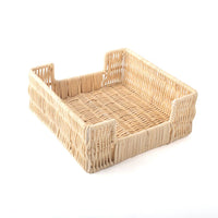 8 Oak Lane - Natural Rattan Beverage Napkin Tray