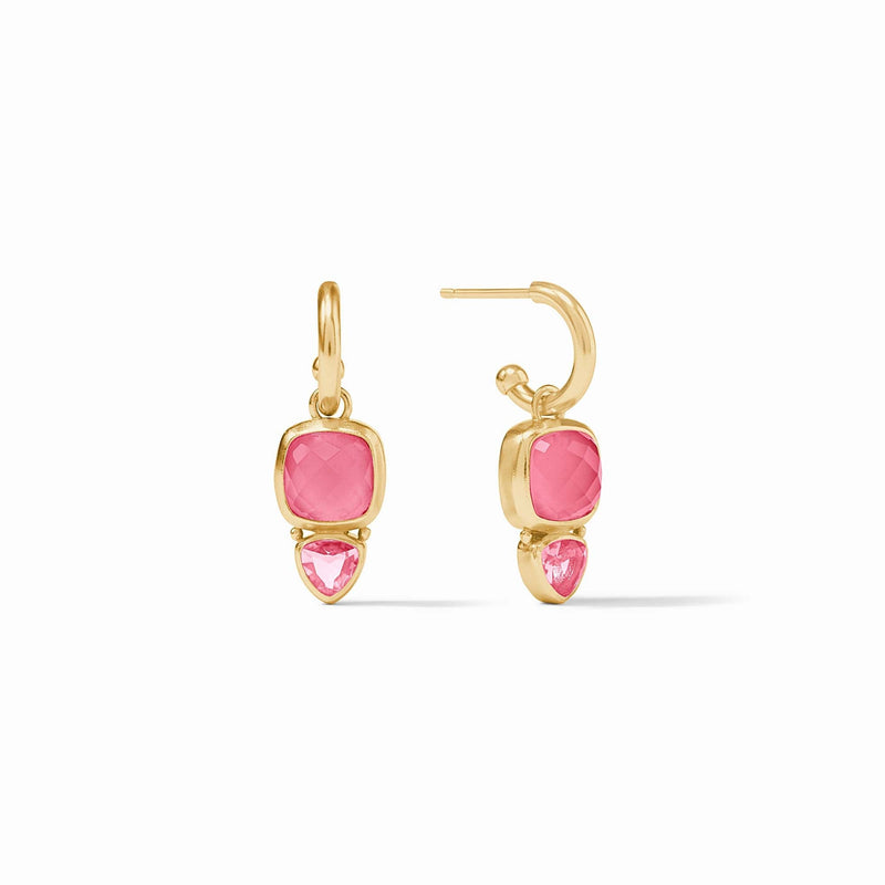 JV Aquitaine Peony Pink Duo Charm Earring