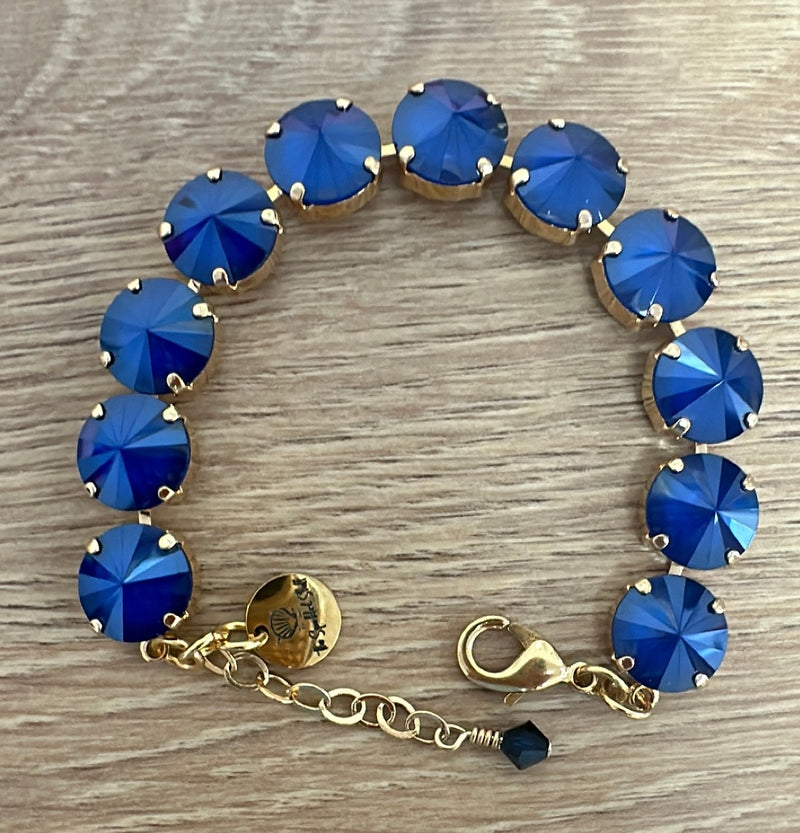 Navy 12MM Crystal Bracelet