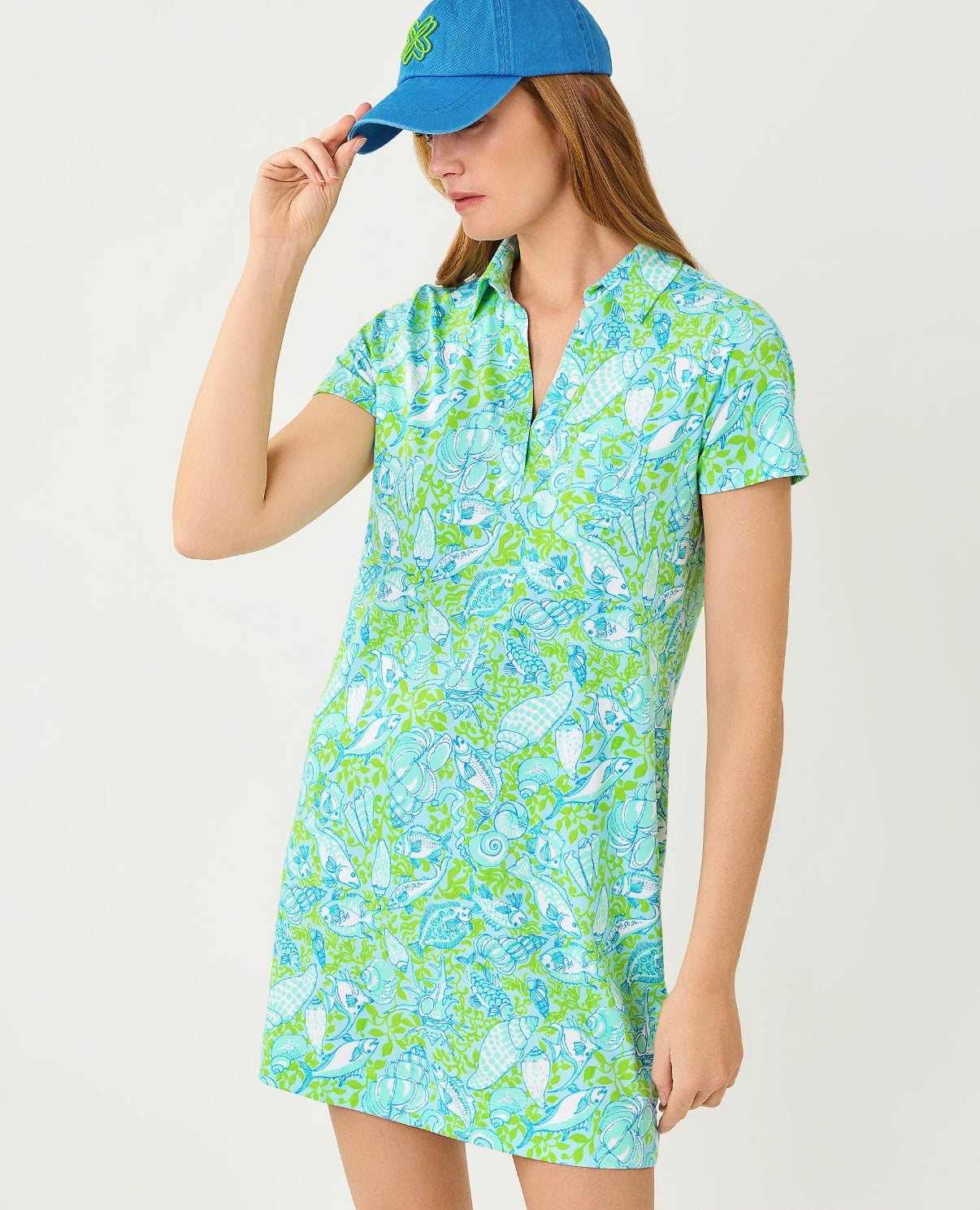 Dune Upf 50+ Short Sleeve Dress In Throw Me A Line