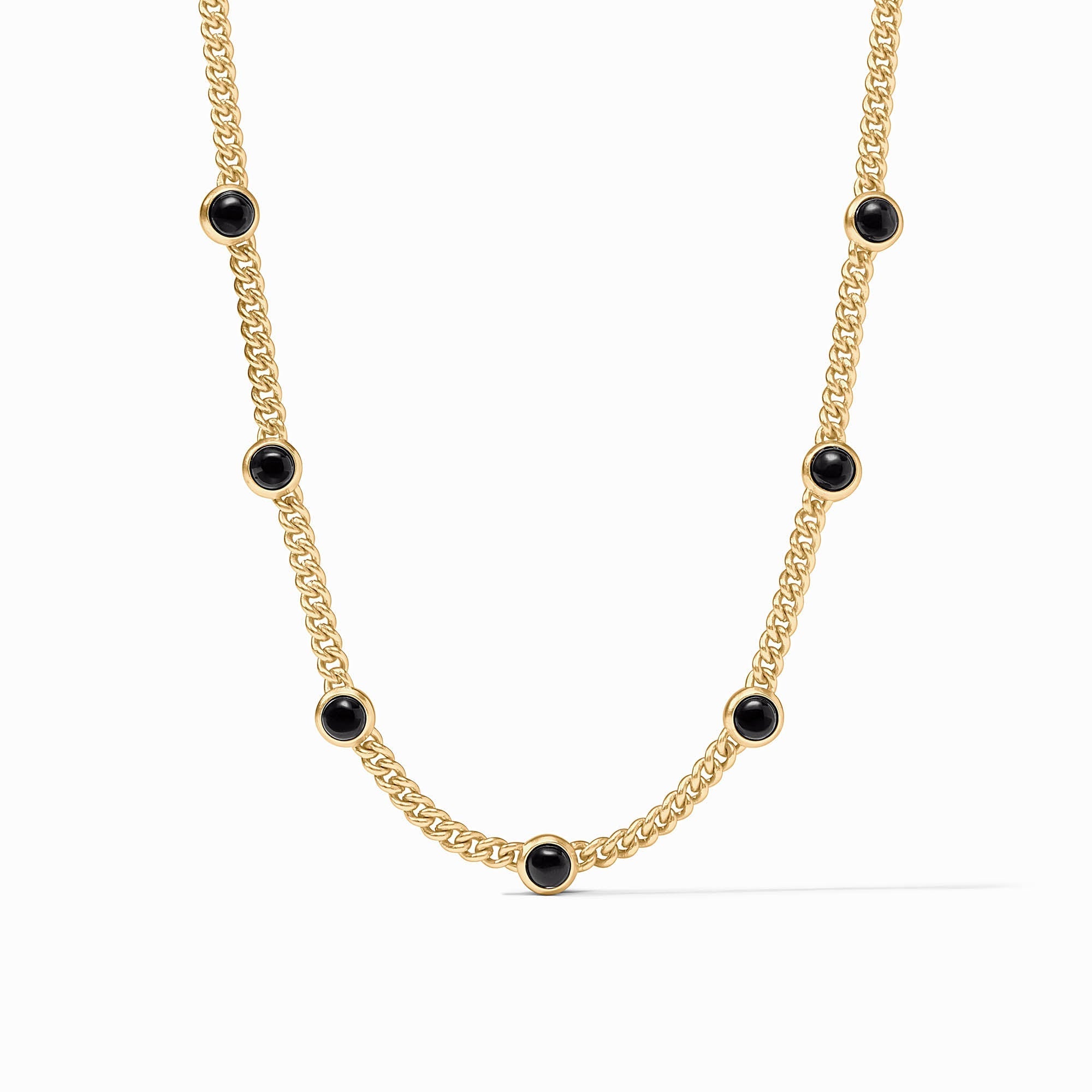 JV DOLCE DELICATE STATION NECKLACE BLACK