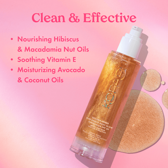 Kopari Golden Amber Sun Shield Body Glow Sunscreen SPF 30