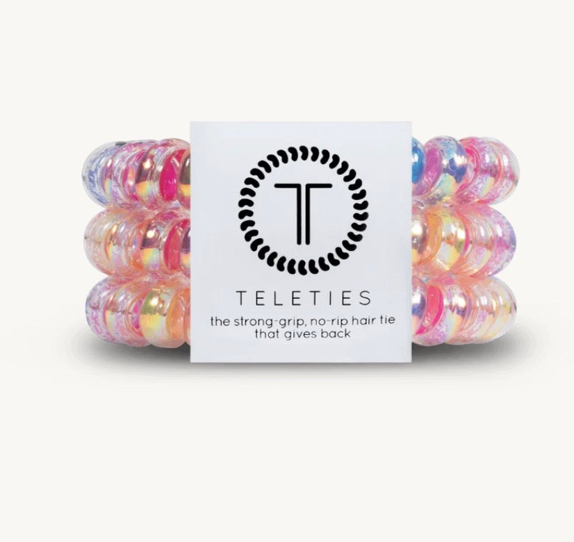 TELETIES - Spiral Hair Coils | Small | EAT GLITTER FOR BREAKFAST