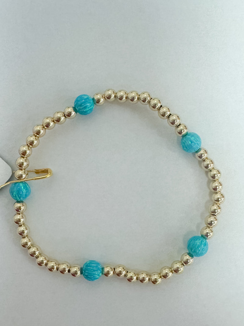 14K Gold Filled Opal Bracelet