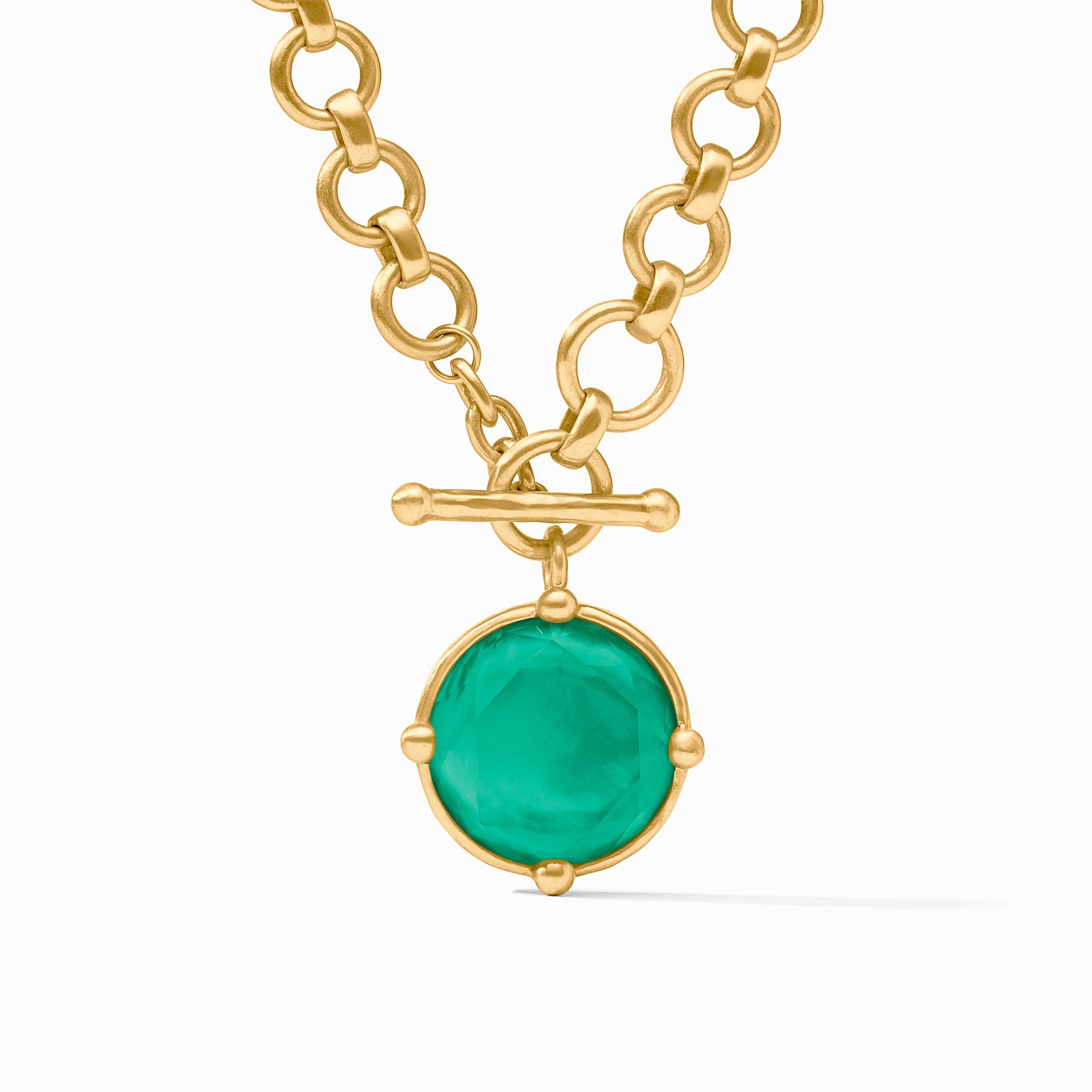 JV HONEYBEE DEMI NECKLACE EMERALD GREEN