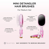 TELETIES - Mini Detangler Brush | Medium | Pinch Me!