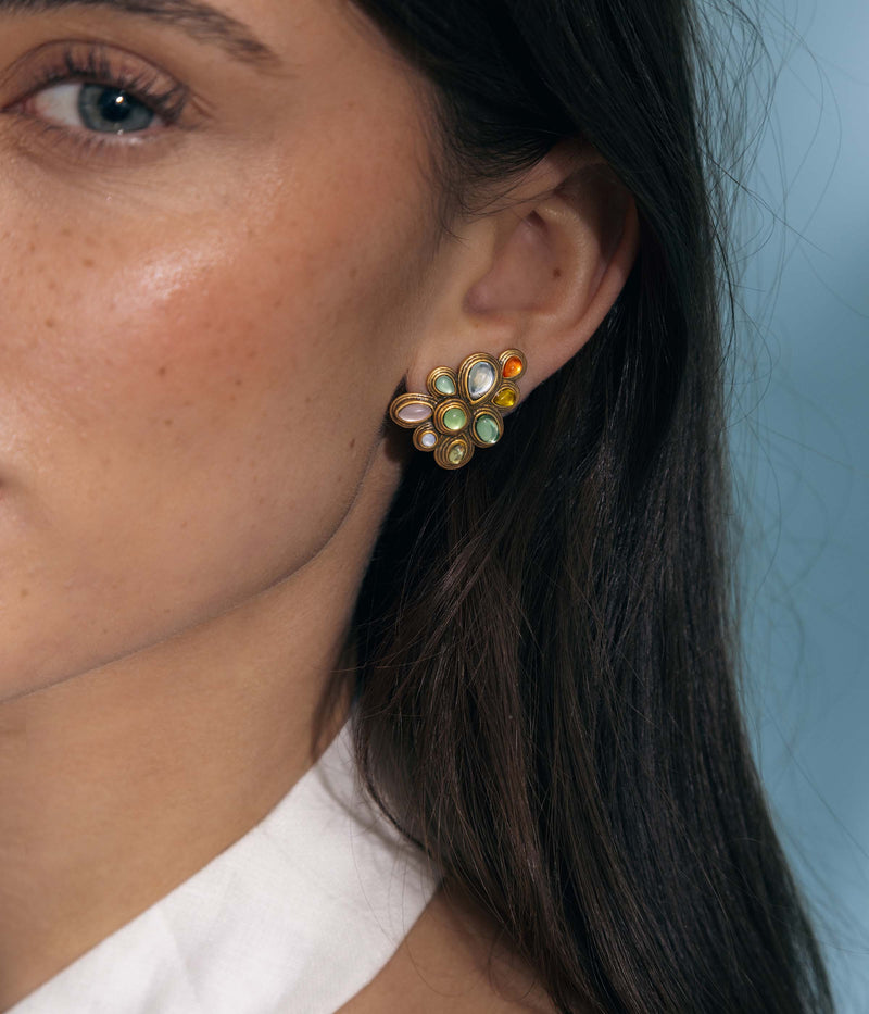 Loren Hope - Valletta Stud Earrings: Multi
