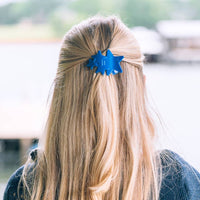 TELETIES - Flat Hair Clip | Small | Blue Shooting Star