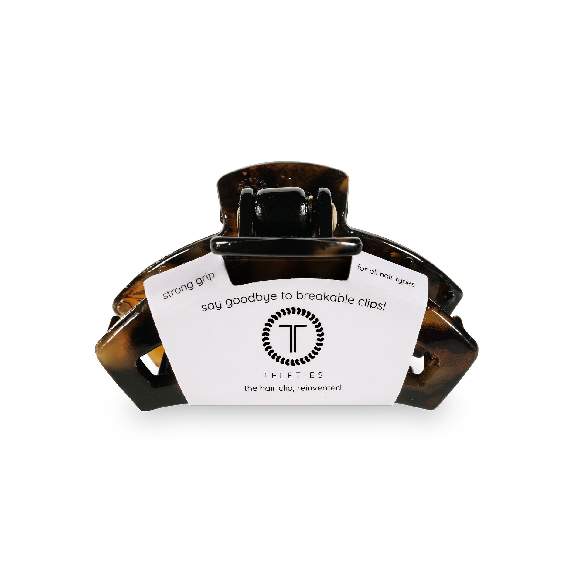 TELETIES - Open Hair Clip | Tiny | Tortoise
