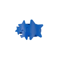 TELETIES - Flat Hair Clip | Small | Blue Shooting Star