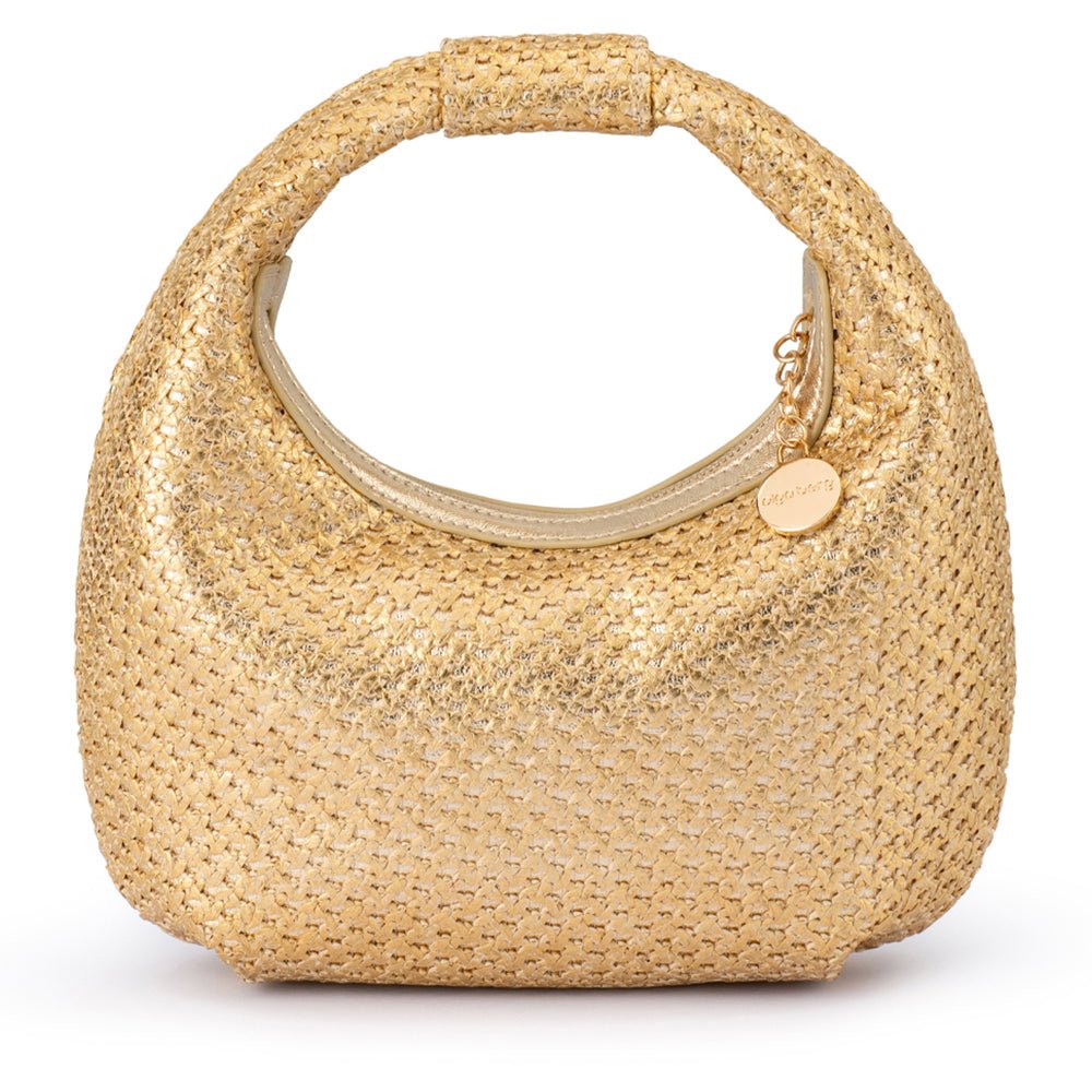 OB EDEN GOLD WOVEN HOBO