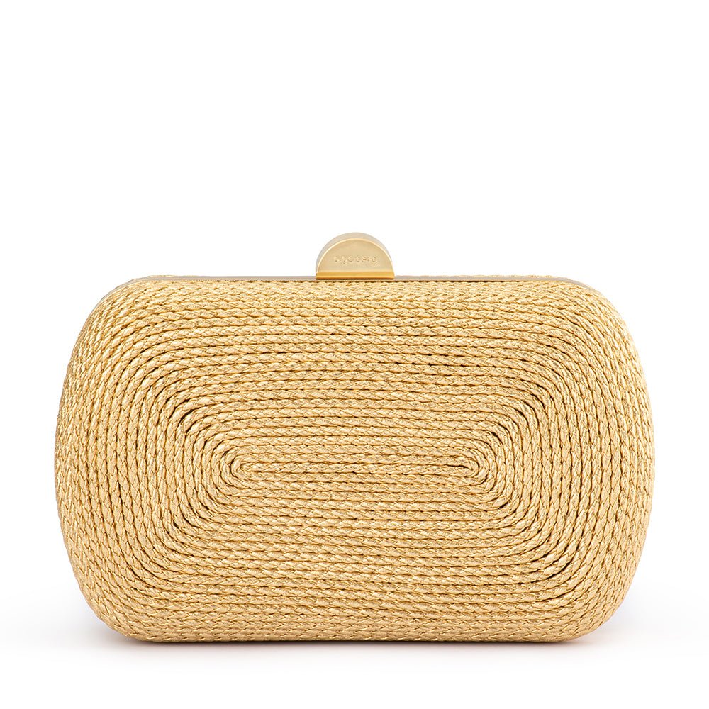 OB MARTINA GOLD ROPE CLUTCH