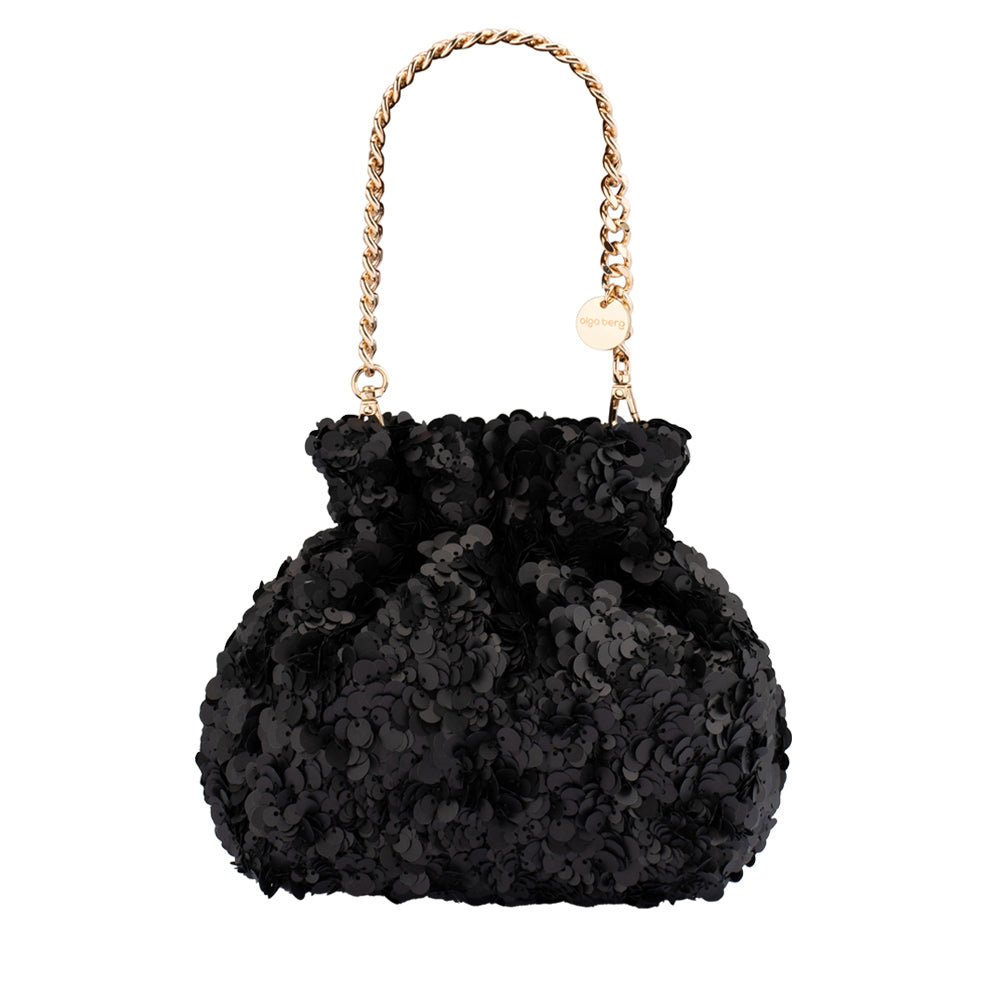 OB BLACK MATTIE SEQUIN POUCH