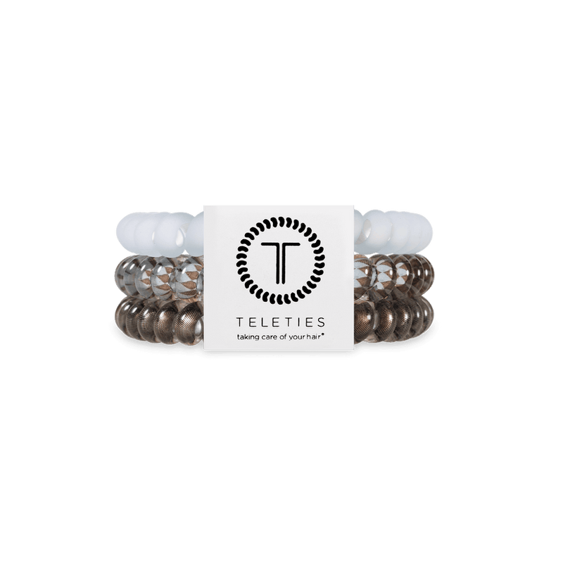 TELETIES SMALL TRULY TAUPE HAIR TIES
